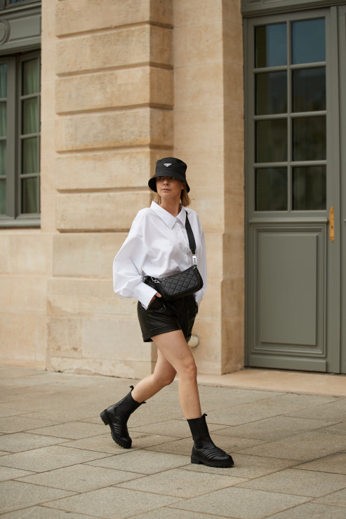 Justyna Czerniak w butach CCC na Paris Fashion Week