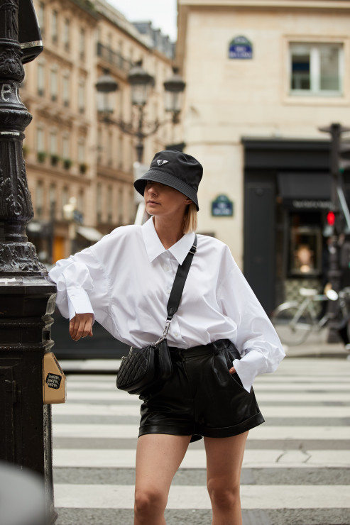 Justyna Czerniak w butach CCC na Paris Fashion Week