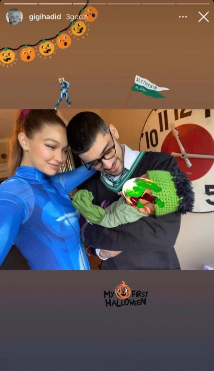 Gigi Hadid, Zayn Malik i ich córeczka w przebraniach na Halloween 2020