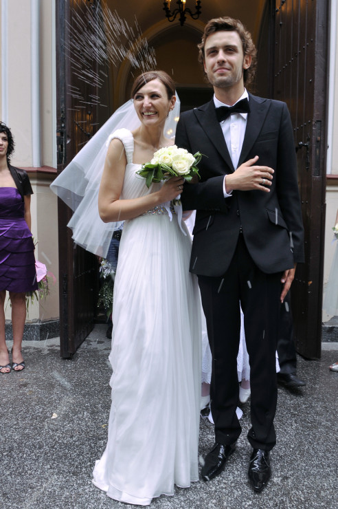 Reni Jusis w dniu ślubu z Tomaszem Makowieckim