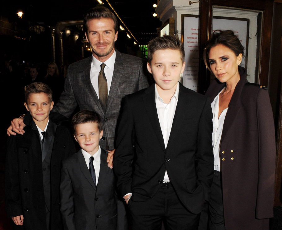 Victoria i David Beckham z synami