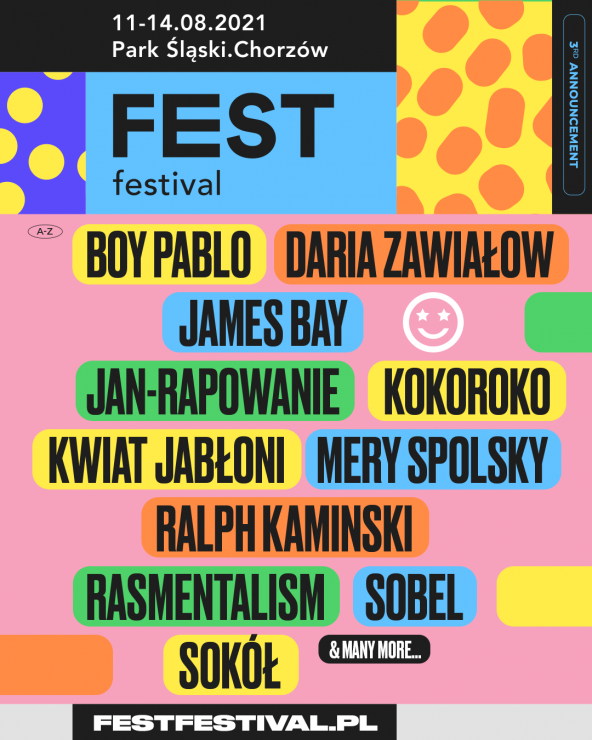 Kolejne artystki i artyści dołączają do Fest Festivalu!