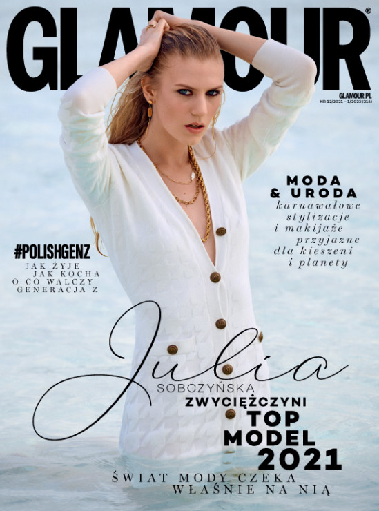 Julia Sobczyńska na okładce magazynu GLAMOUR