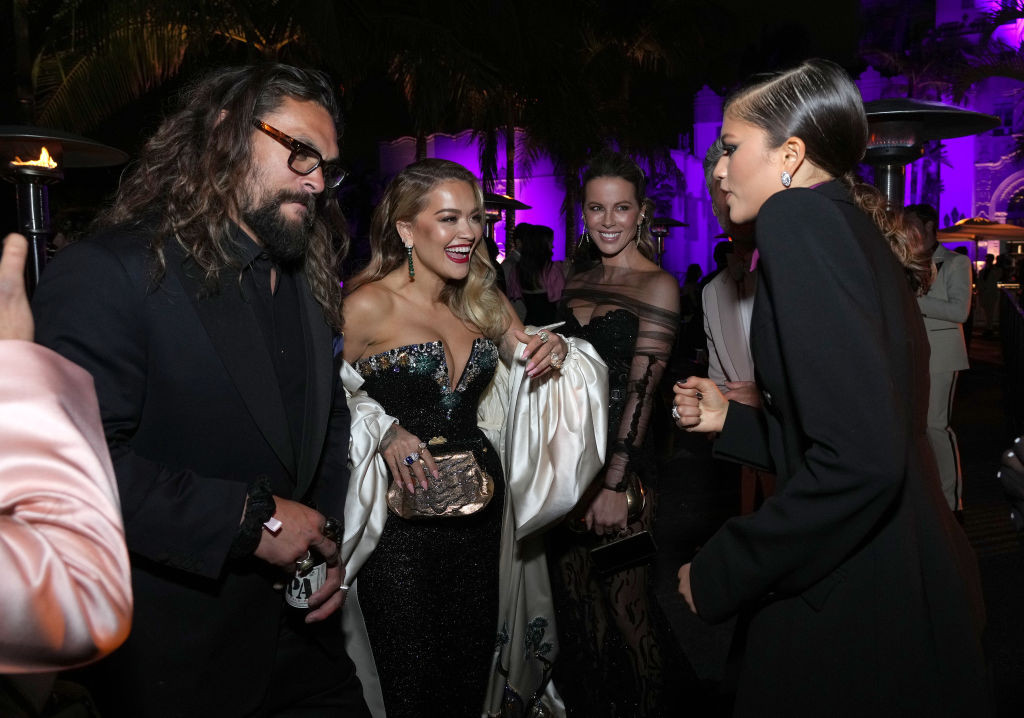 Jason Momoa i Kate Beckinsale na after party Vanity Fair po oscarowej gali