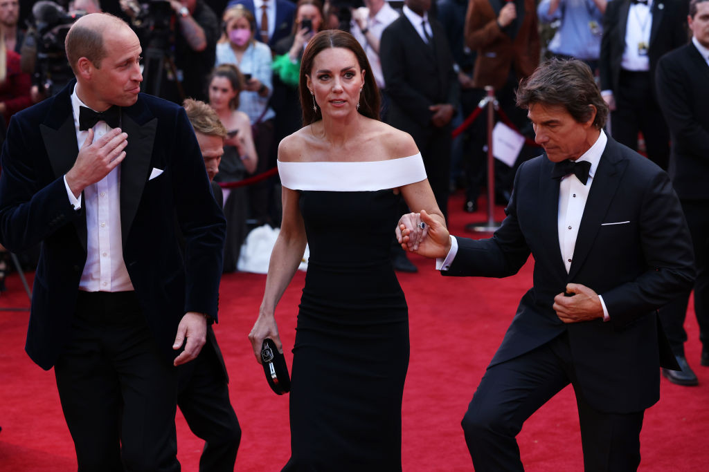 Księżna Kate, książę William i Tom Cruise na premierze „Top Gun: Maverick”