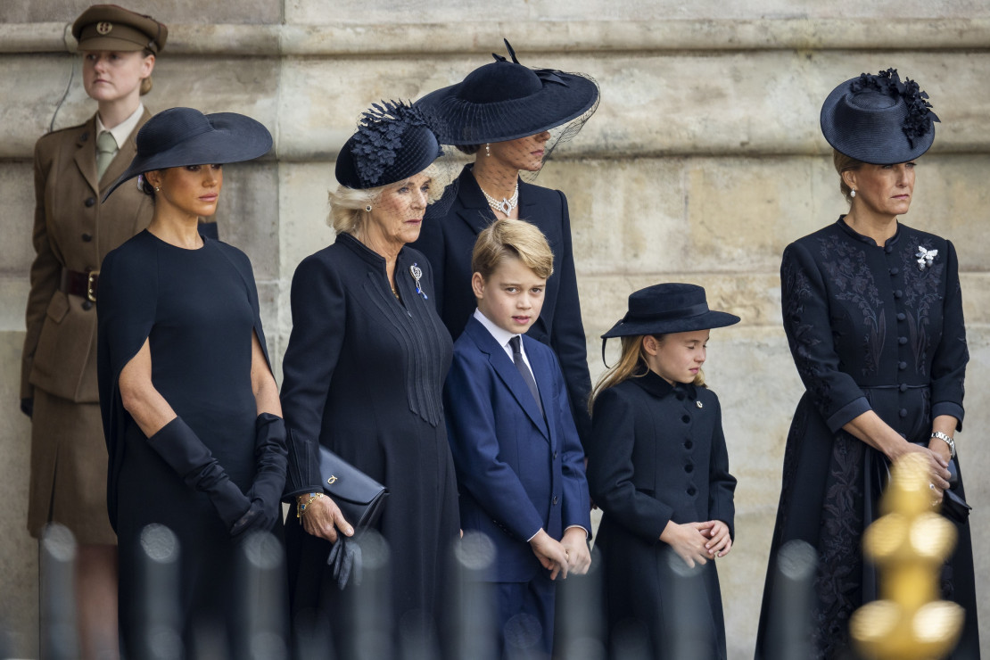 Księżniczka Charlotte na pogrzebie królowej Elżbiety II