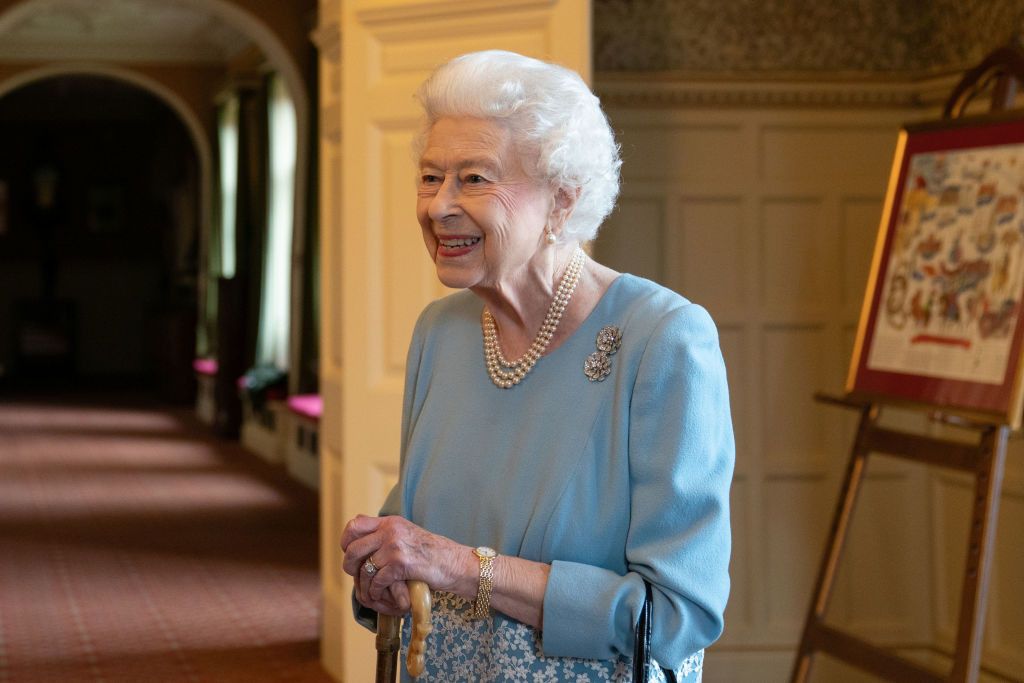 Królowa Elżbieta II w Sandringham House w Norfolk