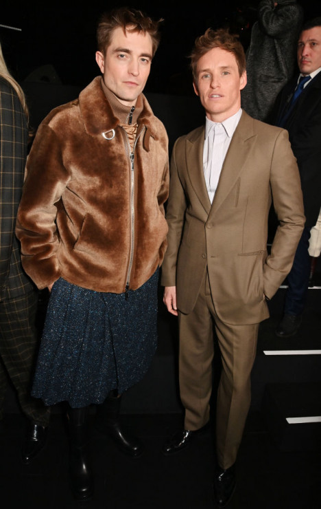 Robert Pattinson i Eddie Redmayne na pokazie Dior Homme jesień-zima 2023/2024
