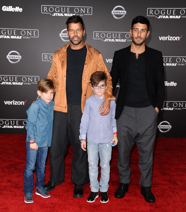 Ricky Martin z mężem i synami