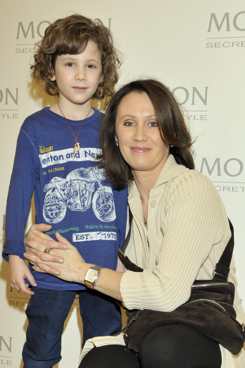 Anna Nowak-Ibisz z synem Vincentem (2011)