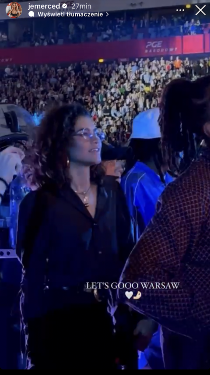 Zendaya i Tom Holland na koncercie Beyoncé w Warszawie
